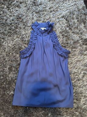 Banana Republic Lavender Ruffle sleeveless top